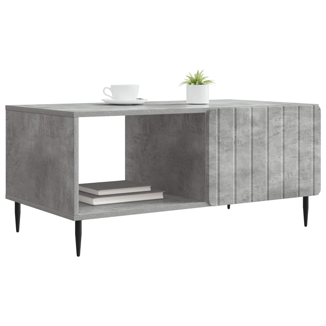 Sofabord Betongrå 90 x 50 x 40 cm Konstrueret træ