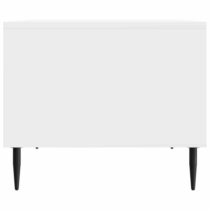 Sofabord Hvid højglans 90 x 50 x 40 cm Konstrueret træ