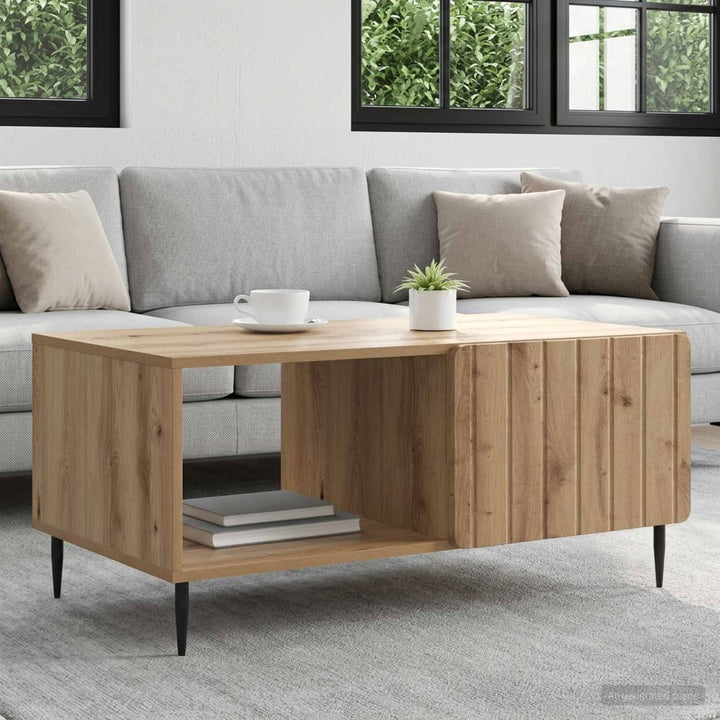 Sofabord Artisan-eg 90 x 50 x 40 cm Konstrueret træ