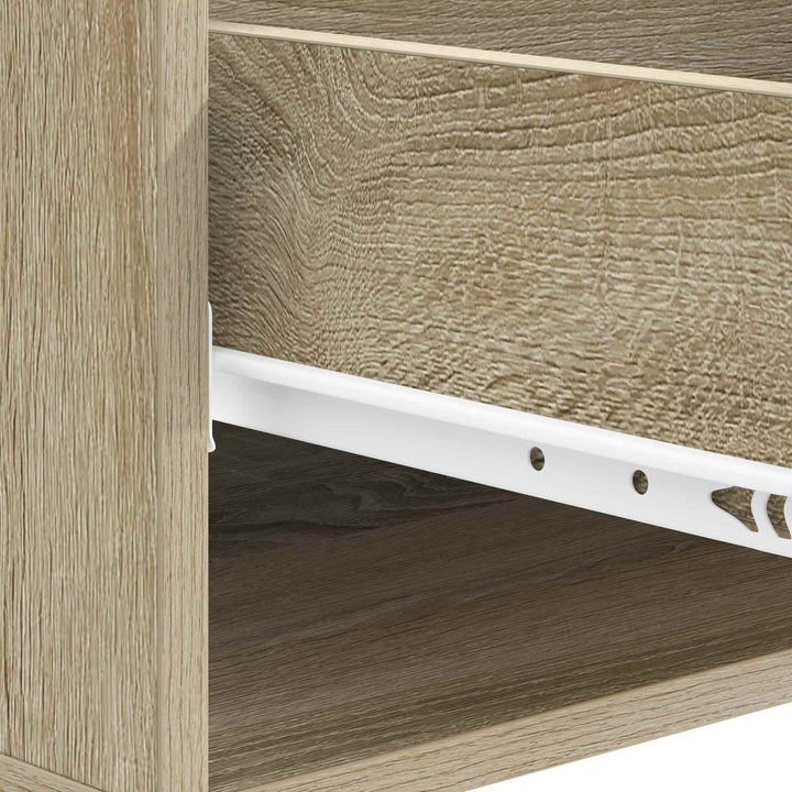 Sofabord med skuffe Sonoma-eg 49 x 50 x 42 cm Konstrueret træ