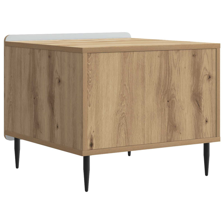 Sofabord med skuffe Artisan-eg 49 x 50 x 42 cm Konstrueret træ