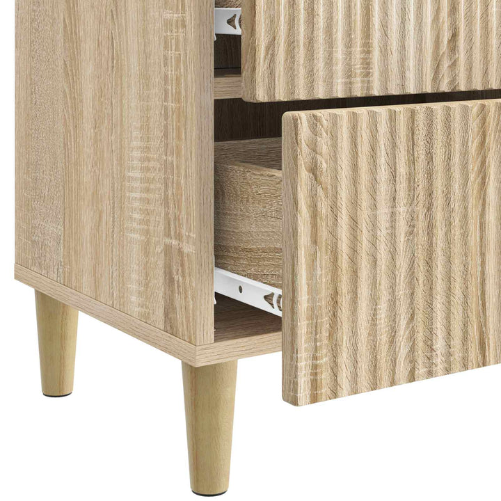 Natskab 2 pcs Sonoma-eg 43 x 34,5 x 48 cm Konstrueret træ