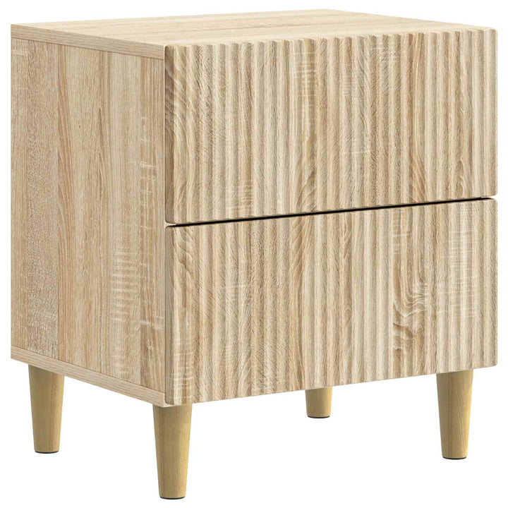 Natskab 2 pcs Sonoma-eg 43 x 34,5 x 48 cm Konstrueret træ