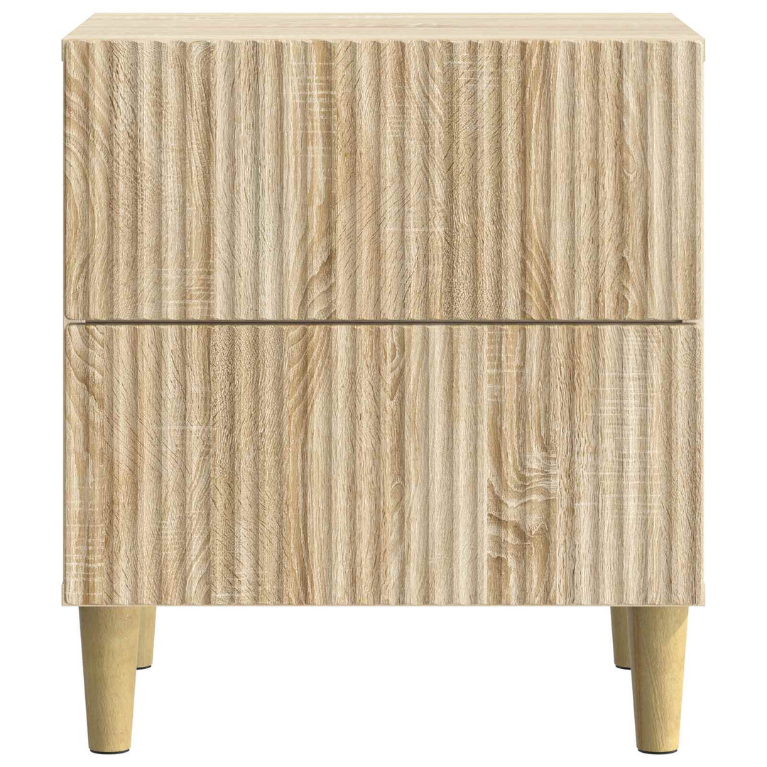 Natskab 2 pcs Sonoma-eg 43 x 34,5 x 48 cm Konstrueret træ