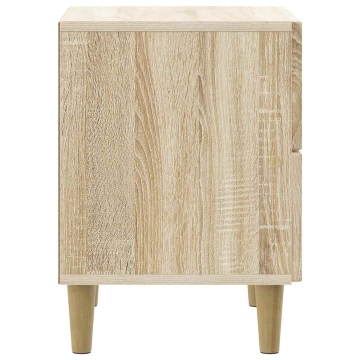 Natskab 2 pcs Sonoma-eg 43 x 34,5 x 48 cm Konstrueret træ