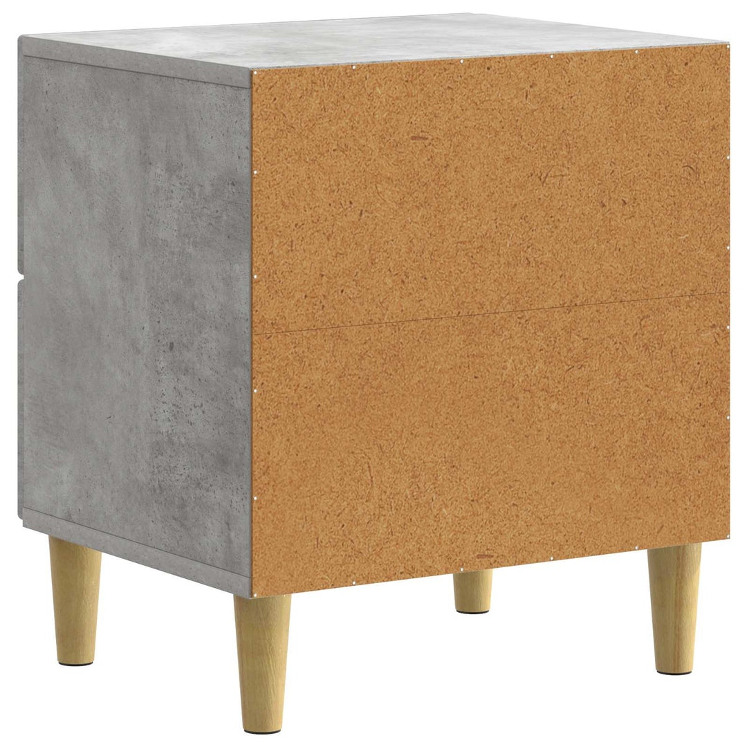 Natskab 2 pcs Betongrå 43 x 34,5 x 48 cm Konstrueret træ