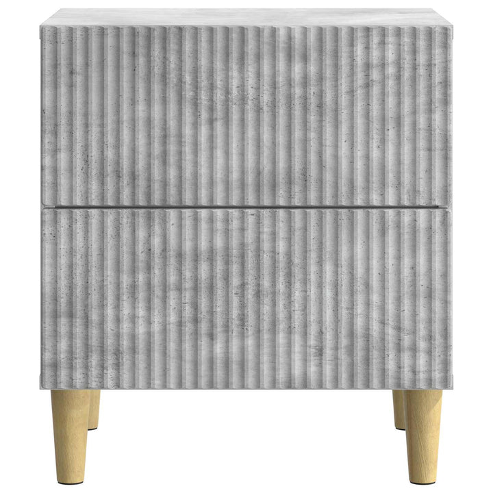 Natskab 2 pcs Betongrå 43 x 34,5 x 48 cm Konstrueret træ