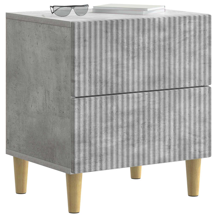 Natskab 2 pcs Betongrå 43 x 34,5 x 48 cm Konstrueret træ
