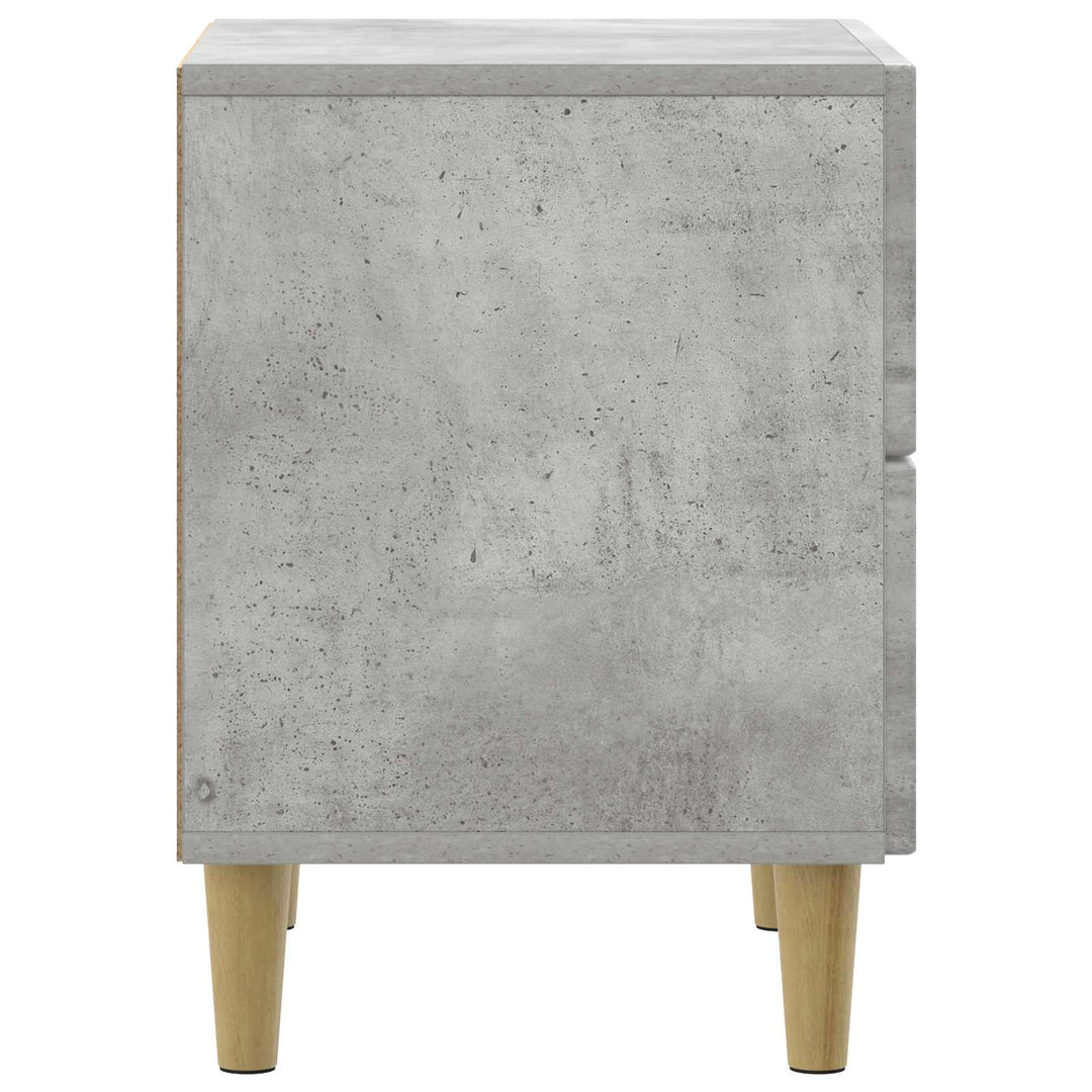 Natskab 2 pcs Betongrå 43 x 34,5 x 48 cm Konstrueret træ