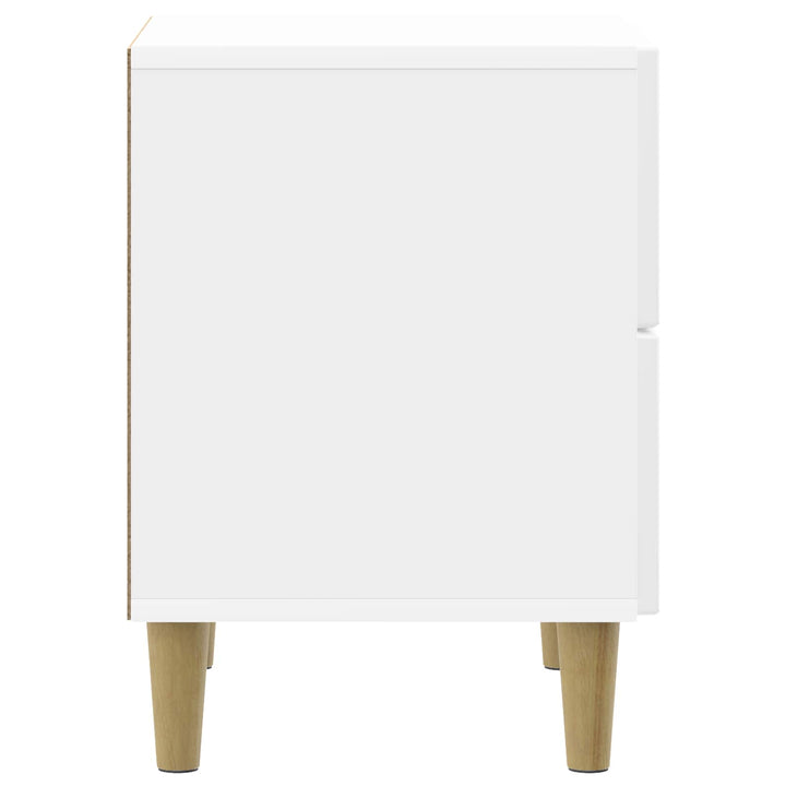 Natskab 2 pcs Hvid højglans 43 x 34,5 x 48 cm Konstrueret træ