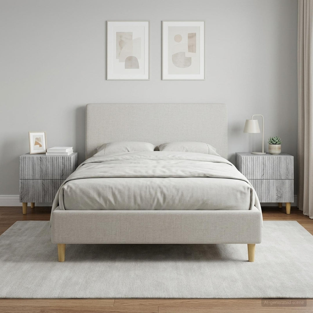 Natskab 2 pcs Grå sonoma-eg 43 x 34,5 x 48 cm Konstrueret træ