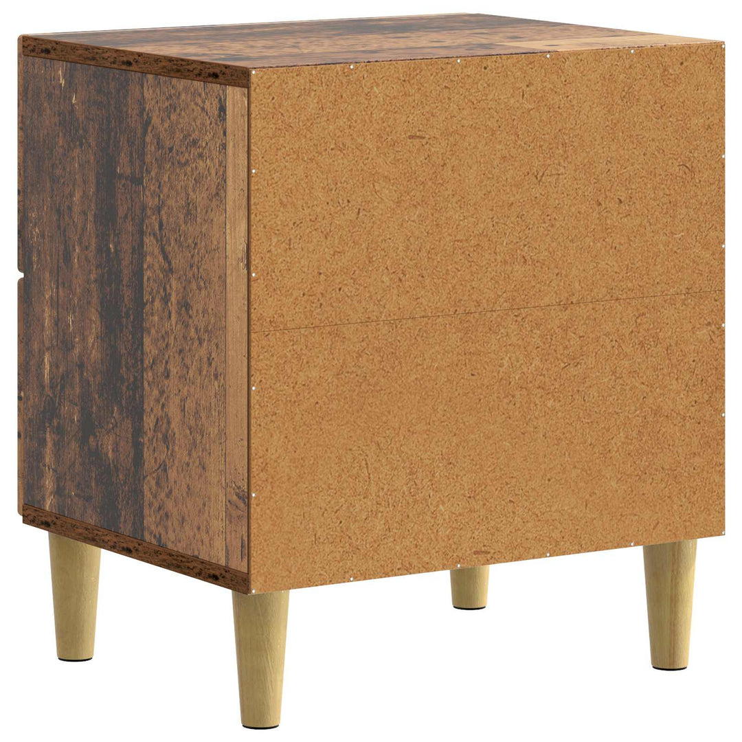 Natskab 2 pcs Gammelt træ 43 x 34,5 x 48 cm Konstrueret træ
