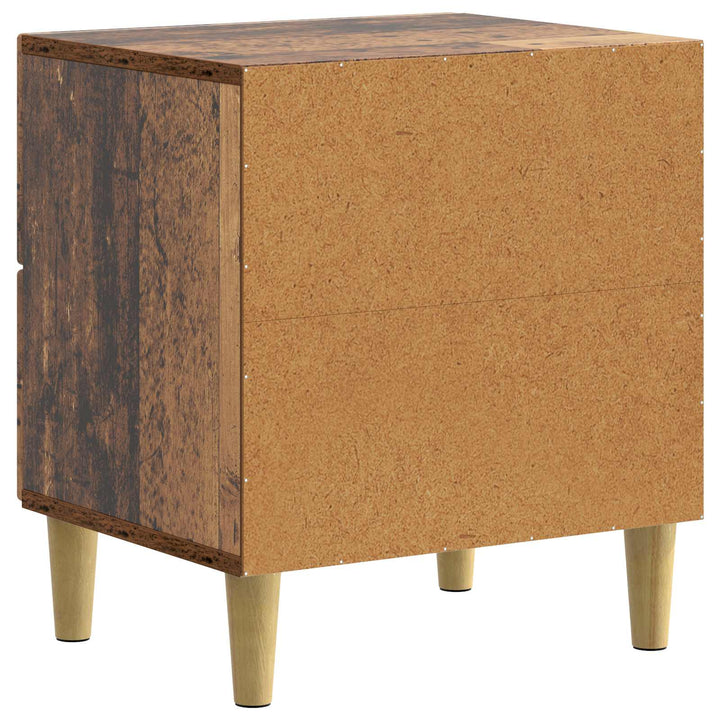 Natskab 2 pcs Gammelt træ 43 x 34,5 x 48 cm Konstrueret træ