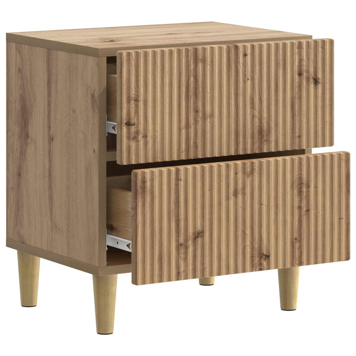 Natskab med skuffe Artisan-eg 43 x 34,5 x 48 cm Konstrueret træ