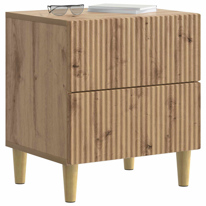 Natskab med skuffe Artisan-eg 43 x 34,5 x 48 cm Konstrueret træ