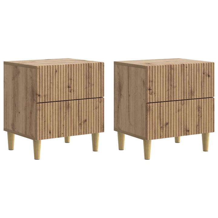 Natskab 2 pcs Artisan-eg 43 x 34,5 x 48 cm Konstrueret træ