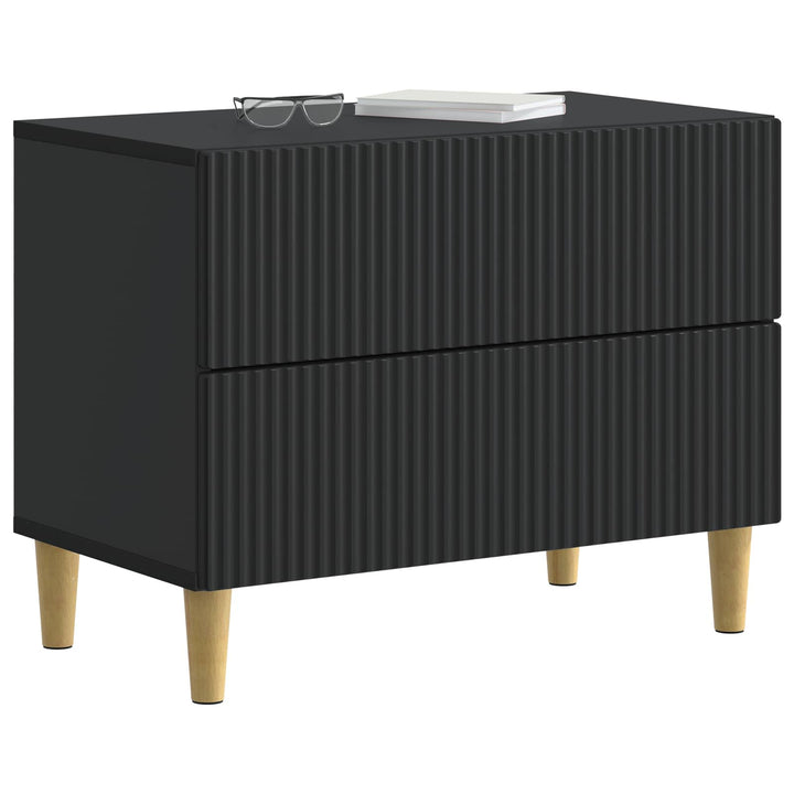 Natskab med skuffe Sort 62 x 34,5 x 48 cm Konstrueret træ