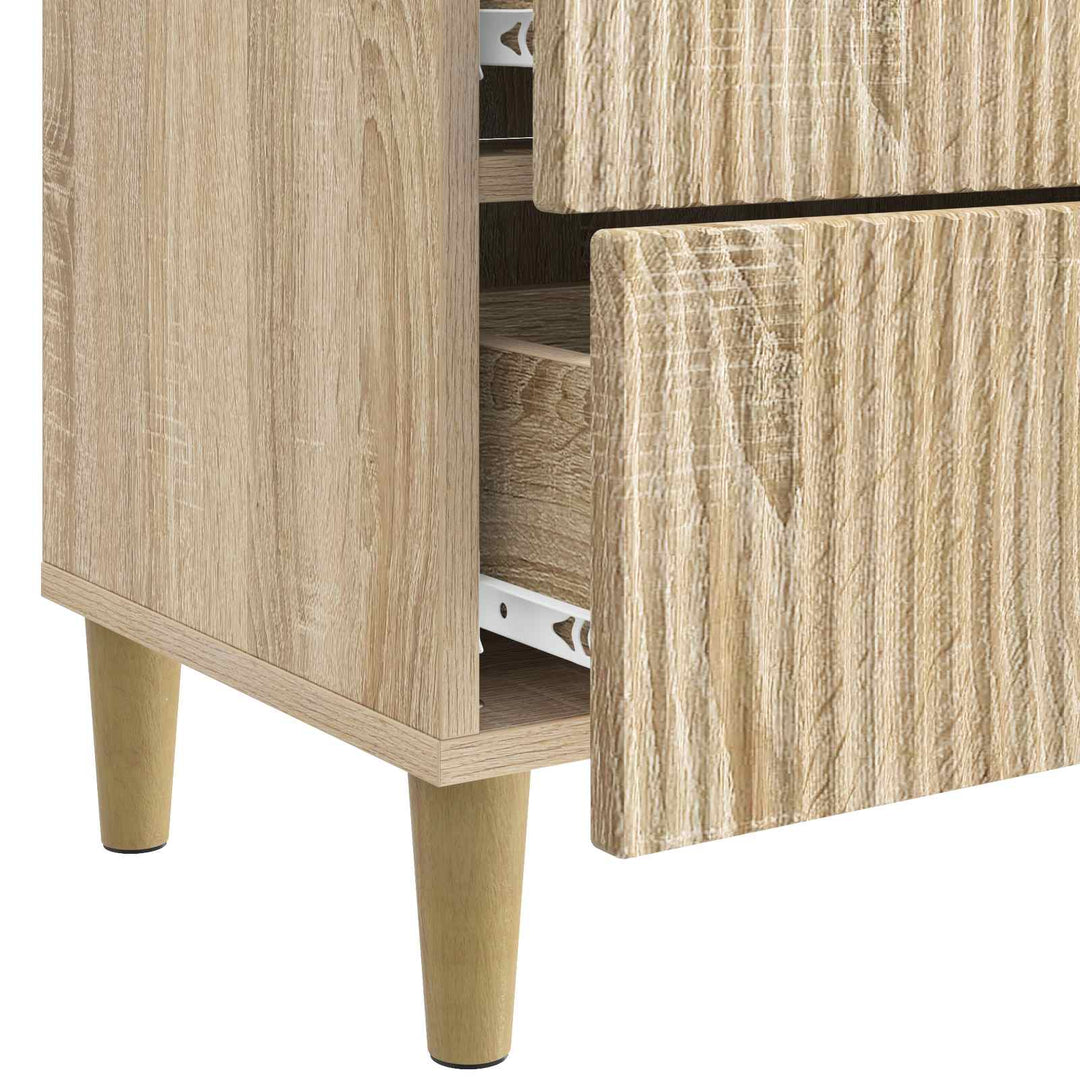 Natskab med skuffe Sonoma-eg 62 x 34,5 x 48 cm Konstrueret træ