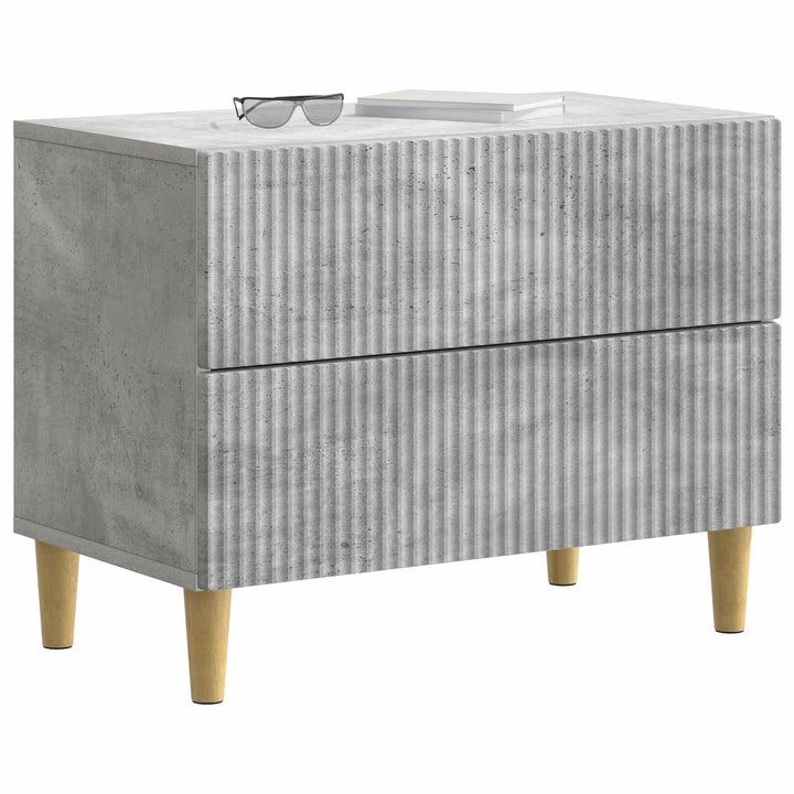 Natskab med skuffe Betongrå 62 x 34,5 x 48 cm Konstrueret træ