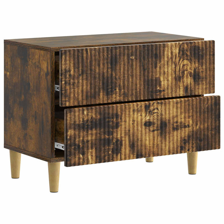 Natskab med skuffe Røget eg 62 x 34,5 x 48 cm Konstrueret træ