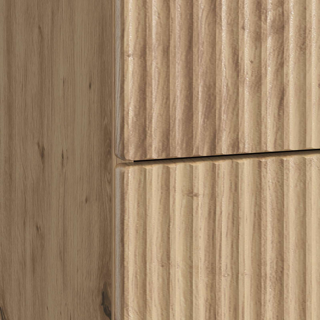 Natskab med skuffe Artisan-eg 62 x 34,5 x 48 cm Konstrueret træ