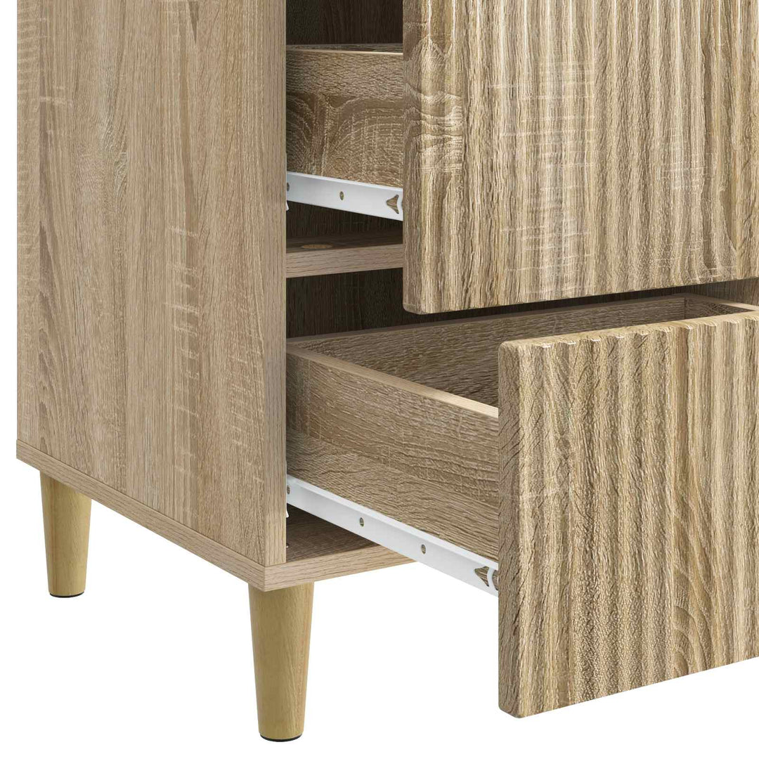 Natskab med skuffe Sonoma-eg 43 x 41 x 66,5 cm Konstrueret træ