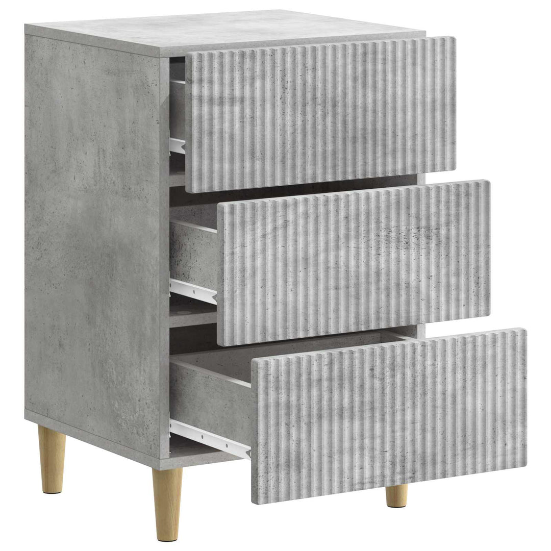 Natskab med skuffe Betongrå 43 x 41 x 66,5 cm Konstrueret træ
