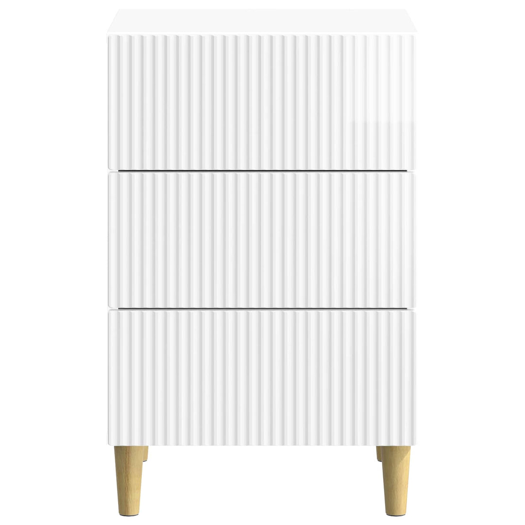 Natskab Hvid højglans 43 x 41 x 66,5 cm Konstrueret træ