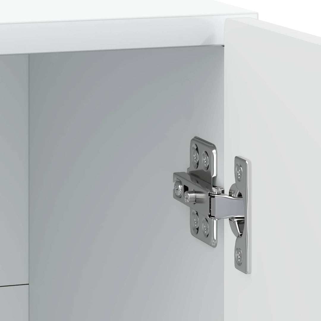 Natskab 2 pcs Hvid 43 x 34,5 x 50 cm Konstrueret træ