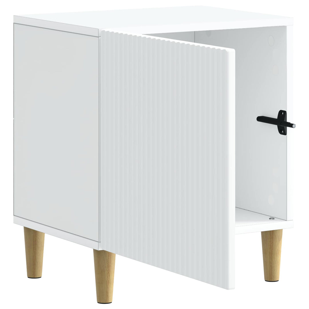 Natskab 2 pcs Hvid 43 x 34,5 x 50 cm Konstrueret træ