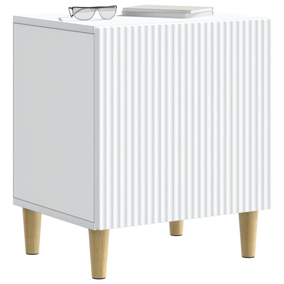 Natskab 2 pcs Hvid 43 x 34,5 x 50 cm Konstrueret træ