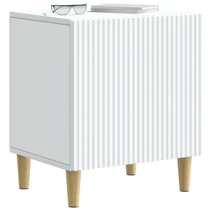 Natskab 2 pcs Hvid 43 x 34,5 x 50 cm Konstrueret træ