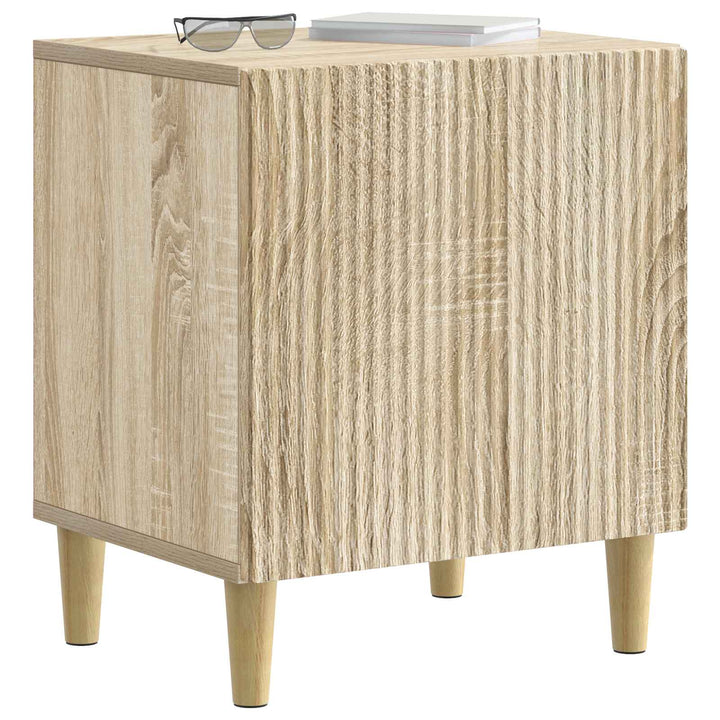 Natskab 2 pcs Sonoma-eg 43 x 34,5 x 50 cm Konstrueret træ