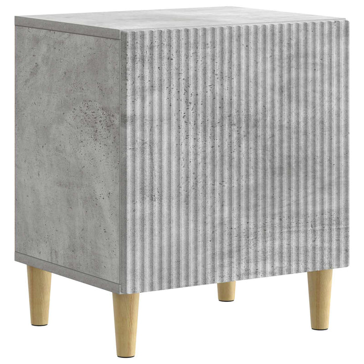 Natskab 2 pcs Betongrå 43 x 34,5 x 50 cm Konstrueret træ
