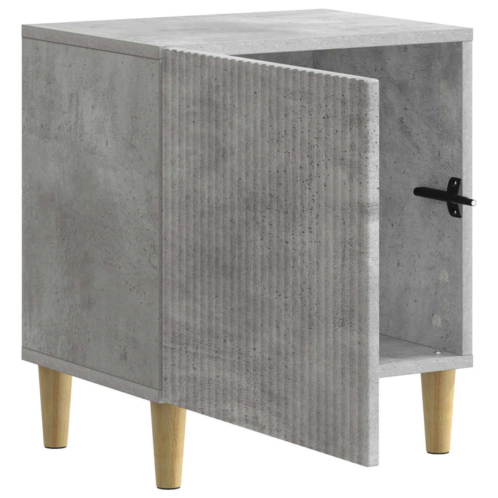 Natskab 2 pcs Betongrå 43 x 34,5 x 50 cm Konstrueret træ