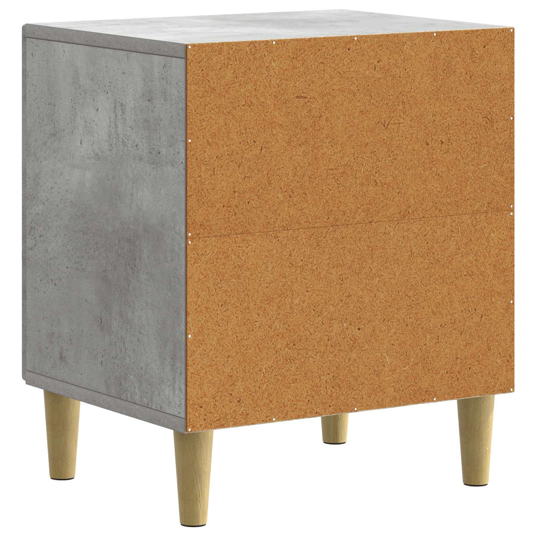 Natskab 2 pcs Betongrå 43 x 34,5 x 50 cm Konstrueret træ