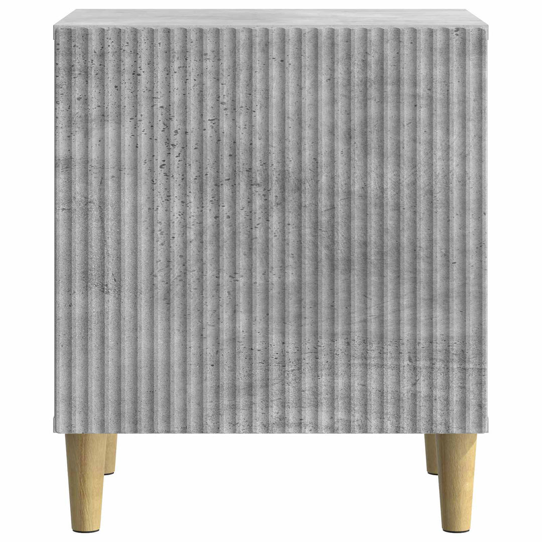 Natskab 2 pcs Betongrå 43 x 34,5 x 50 cm Konstrueret træ