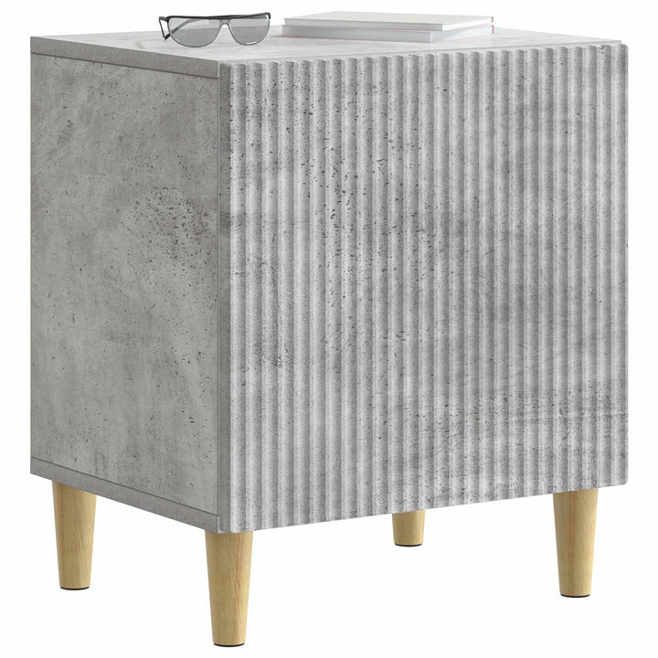 Natskab 2 pcs Betongrå 43 x 34,5 x 50 cm Konstrueret træ