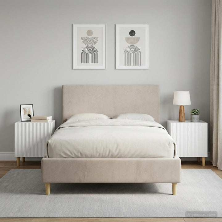 Natskab 2 pcs Hvid højglans 43 x 34,5 x 50 cm Konstrueret træ