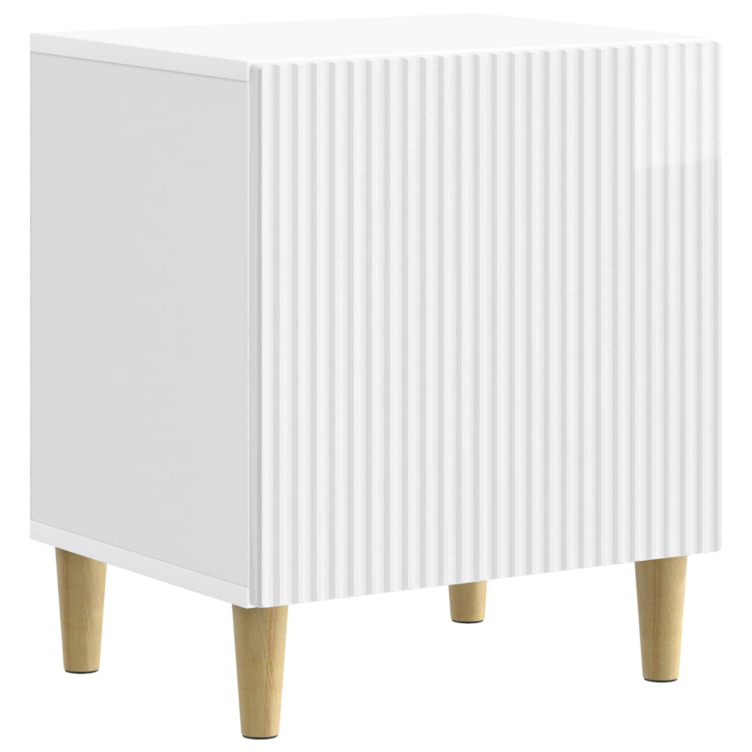 Natskab 2 pcs Hvid højglans 43 x 34,5 x 50 cm Konstrueret træ
