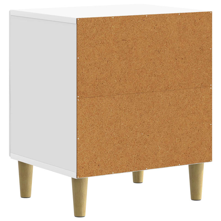 Natskab 2 pcs Hvid højglans 43 x 34,5 x 50 cm Konstrueret træ