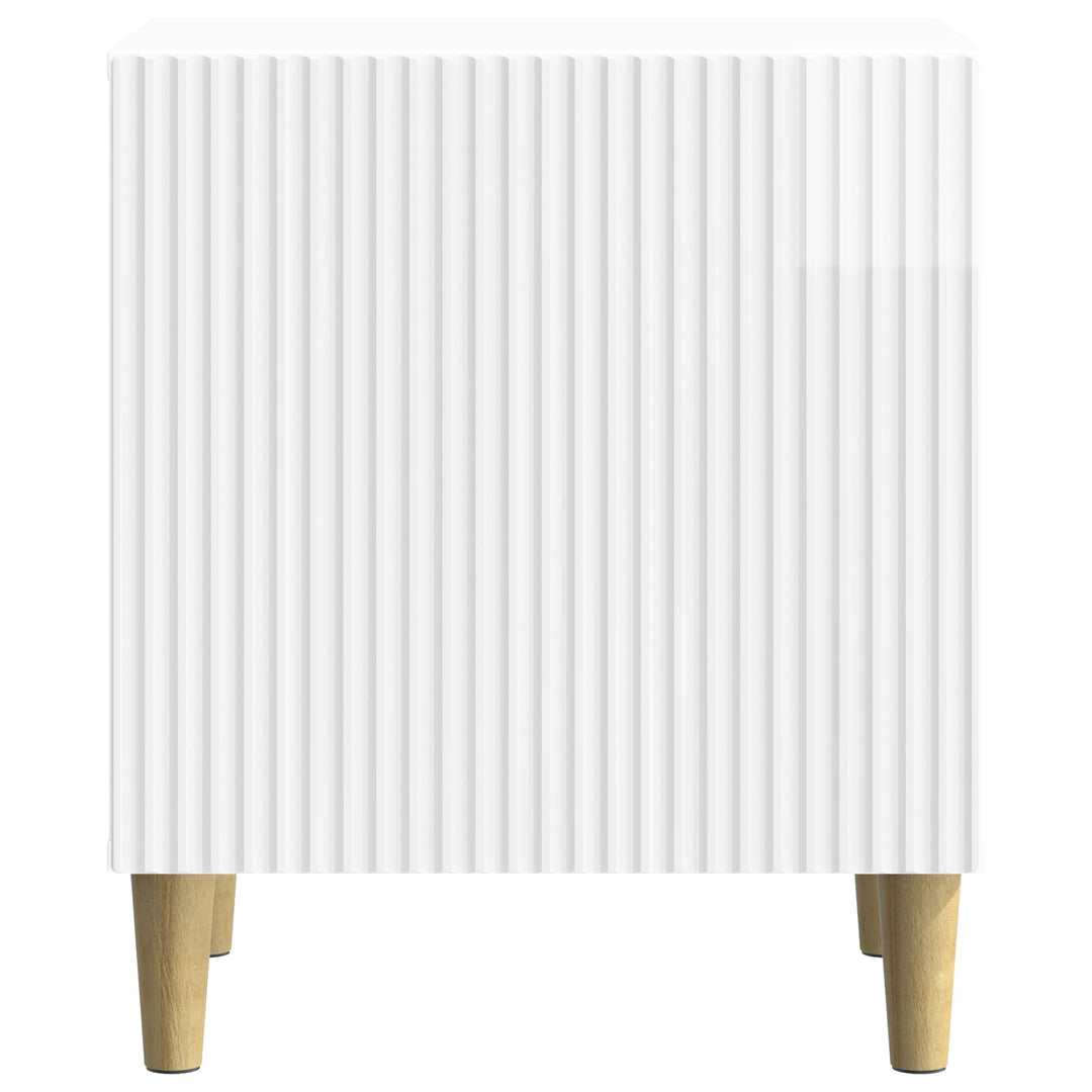 Natskab 2 pcs Hvid højglans 43 x 34,5 x 50 cm Konstrueret træ