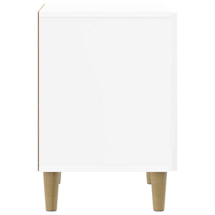 Natskab 2 pcs Hvid højglans 43 x 34,5 x 50 cm Konstrueret træ