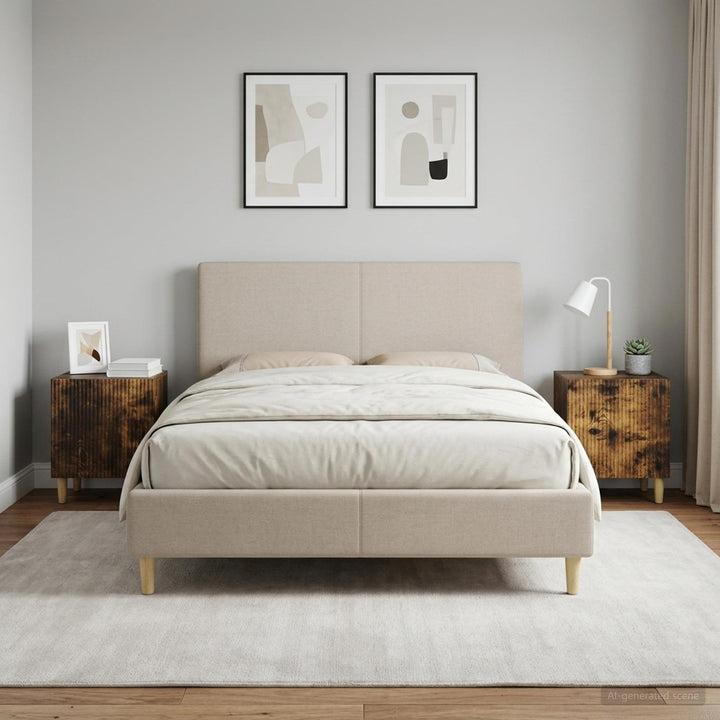 Natskab 2 pcs Røget eg 43 x 34,5 x 50 cm Konstrueret træ