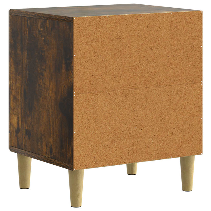 Natskab 2 pcs Røget eg 43 x 34,5 x 50 cm Konstrueret træ