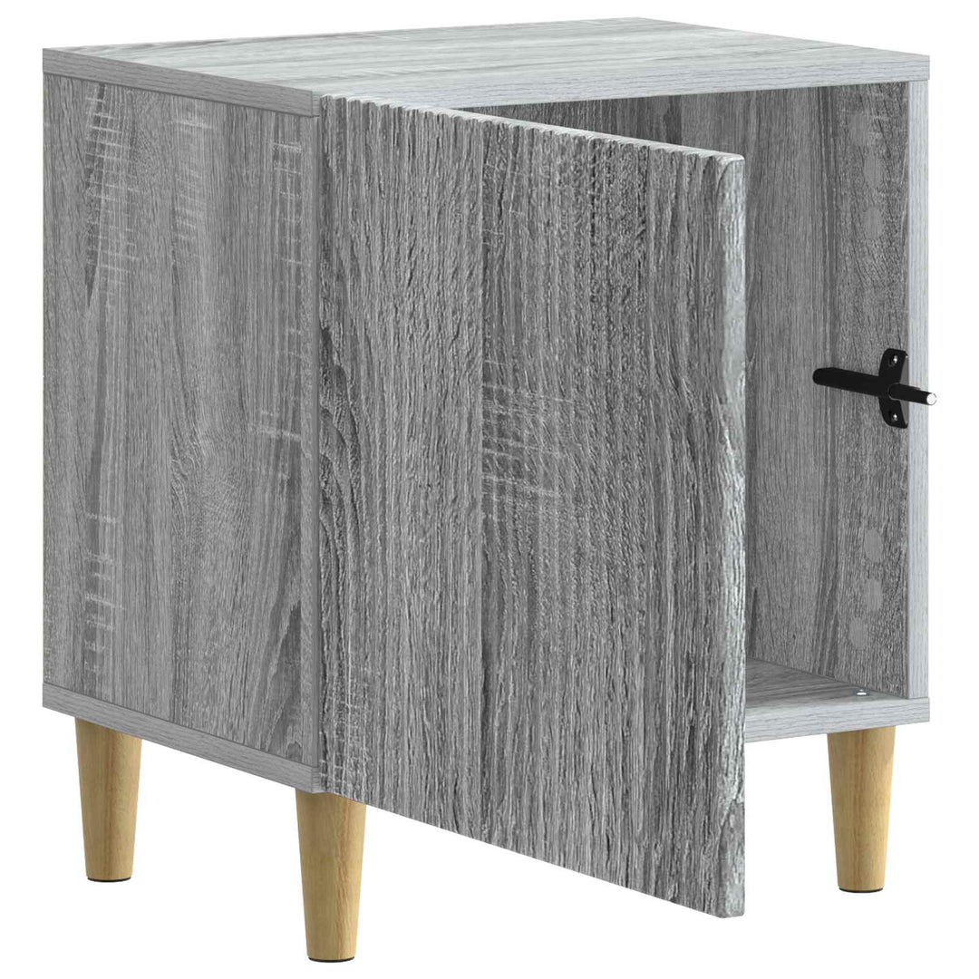 Natskab 2 pcs Grå sonoma-eg 43 x 34,5 x 50 cm Konstrueret træ