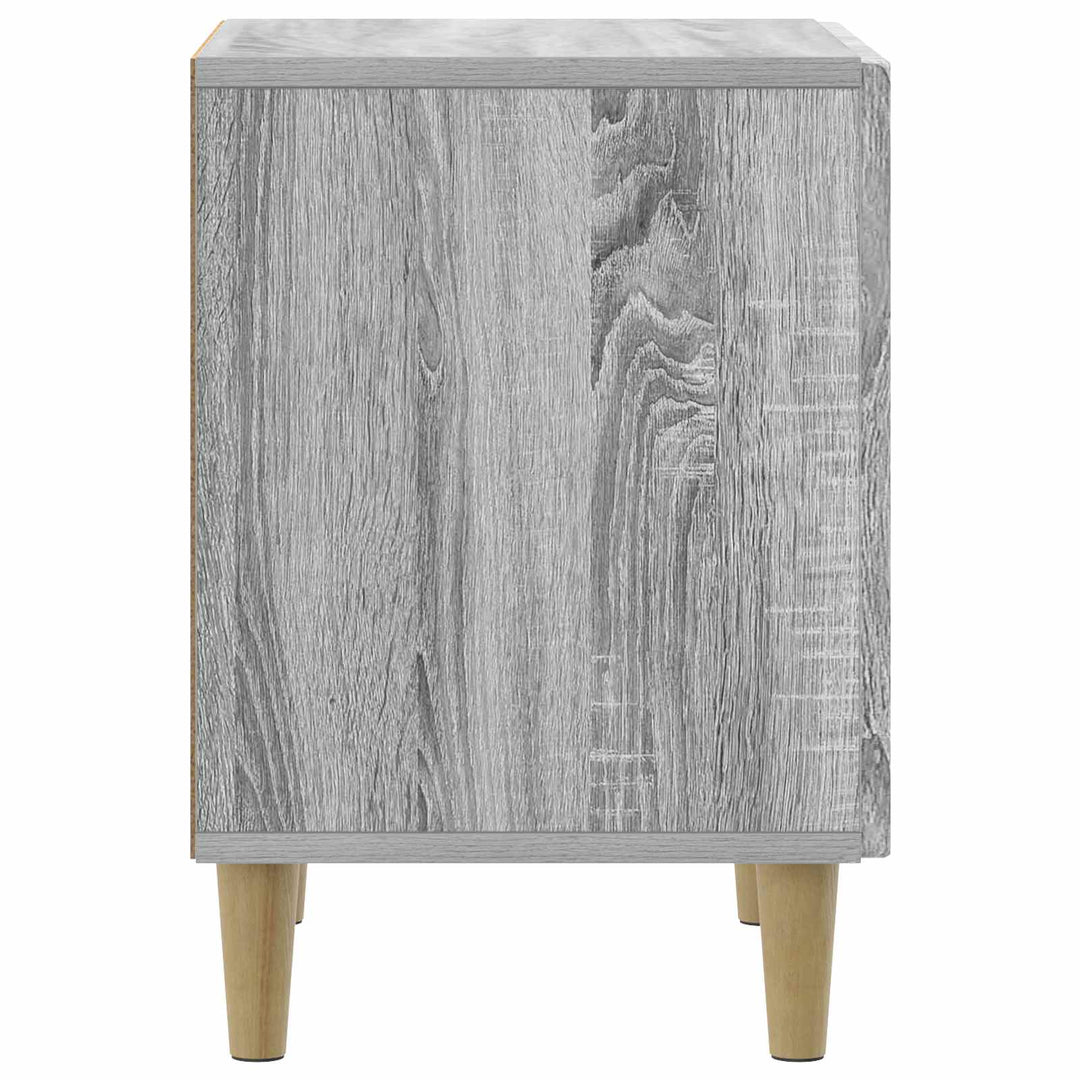 Natskab 2 pcs Grå sonoma-eg 43 x 34,5 x 50 cm Konstrueret træ