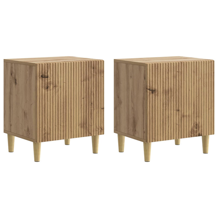 Natskab 2 pcs Artisan-eg 43 x 34,5 x 50 cm Konstrueret træ