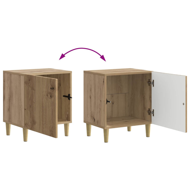 Natskab 2 pcs Artisan-eg 43 x 34,5 x 50 cm Konstrueret træ
