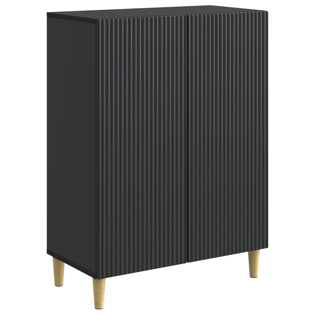 Sideboard Sort 66 x 34,5 x 90 cm Konstrueret træ
